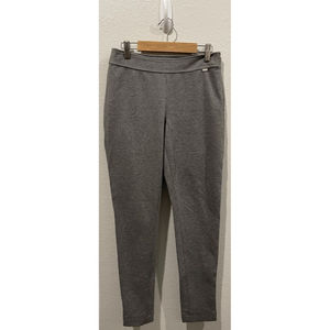 ST. JOHN Grey Zipper Ponte Pants